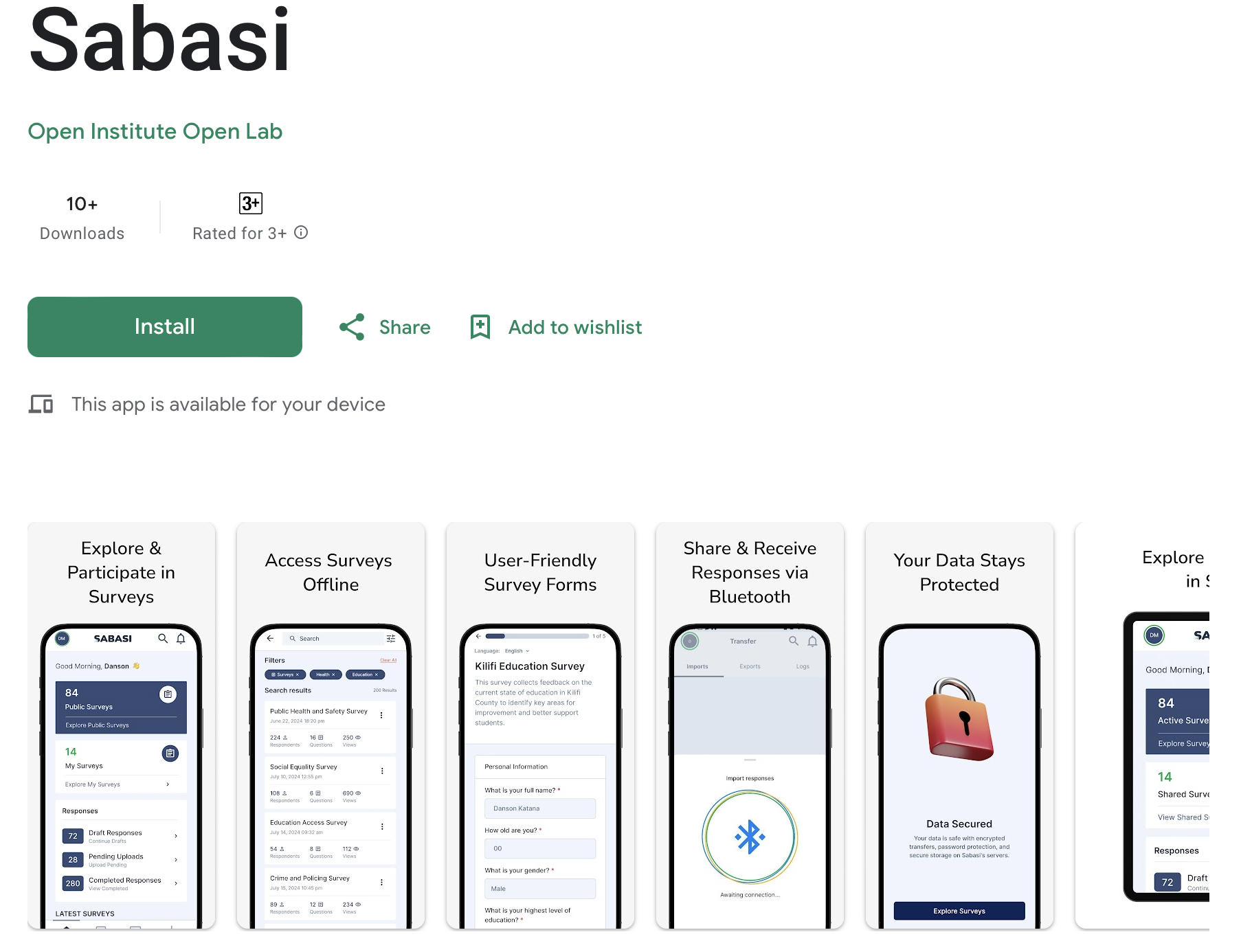 Download and Overview of Sabasi Mobile App